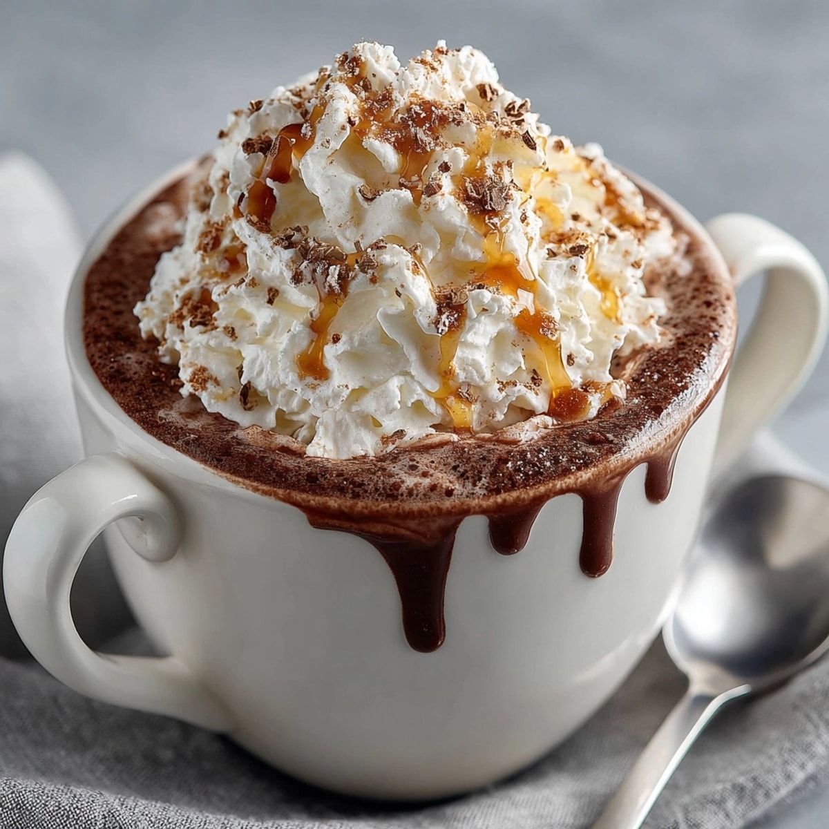 Homemade Maple Cinnamon Hot Chocolate: a cozy, creamy drink perfect for cold days.
