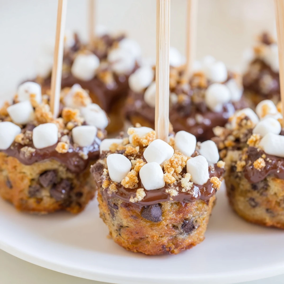 Sweet and cozy Smores Cinnamon Sweet Tea Muffin Pops perfect for dessert lovers at parties.