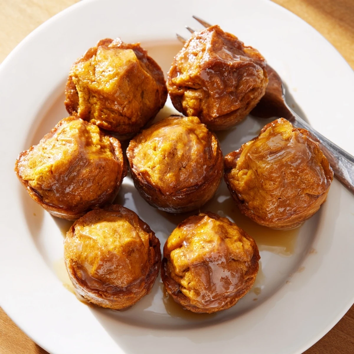 Maple Bourbon Flaky Pumpkin Muffin