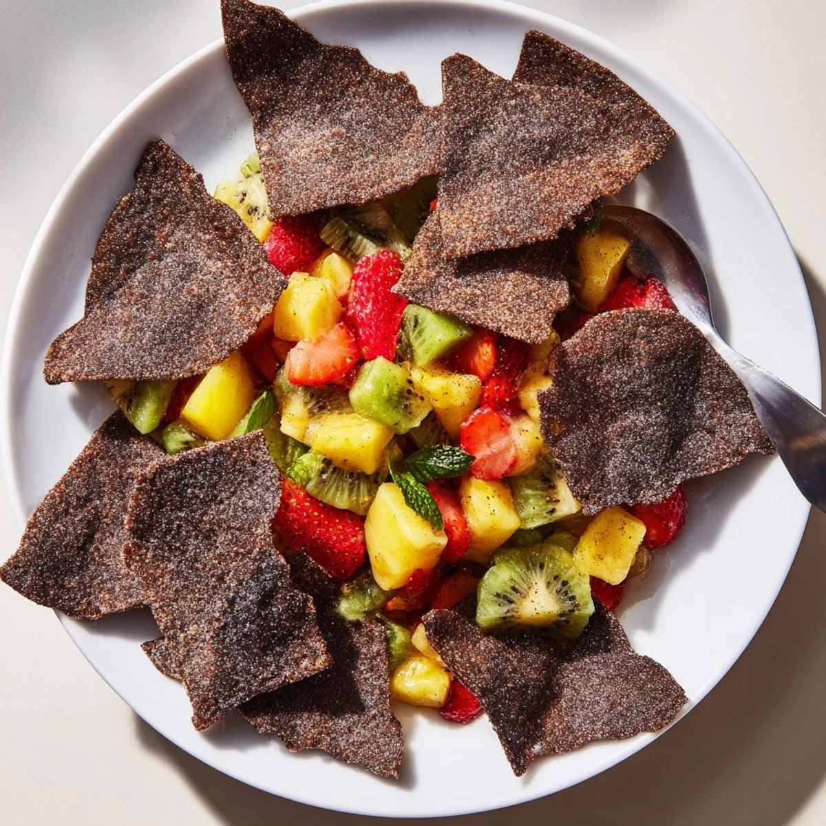 Dessert Chips Fruit Salsa