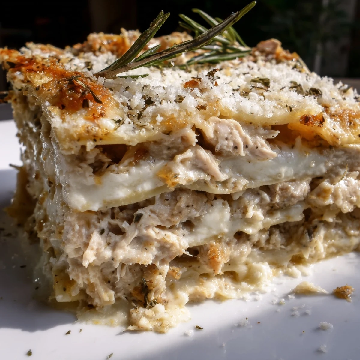Rosemary Chicken Lasagna Layers