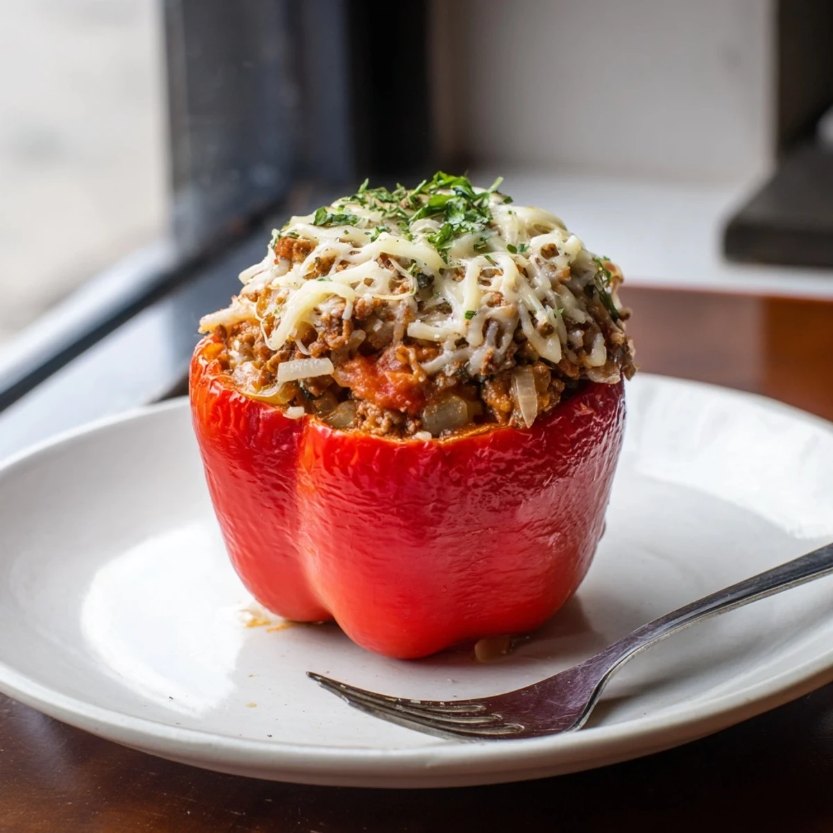 Sloppy Joe Stuffed Peppers