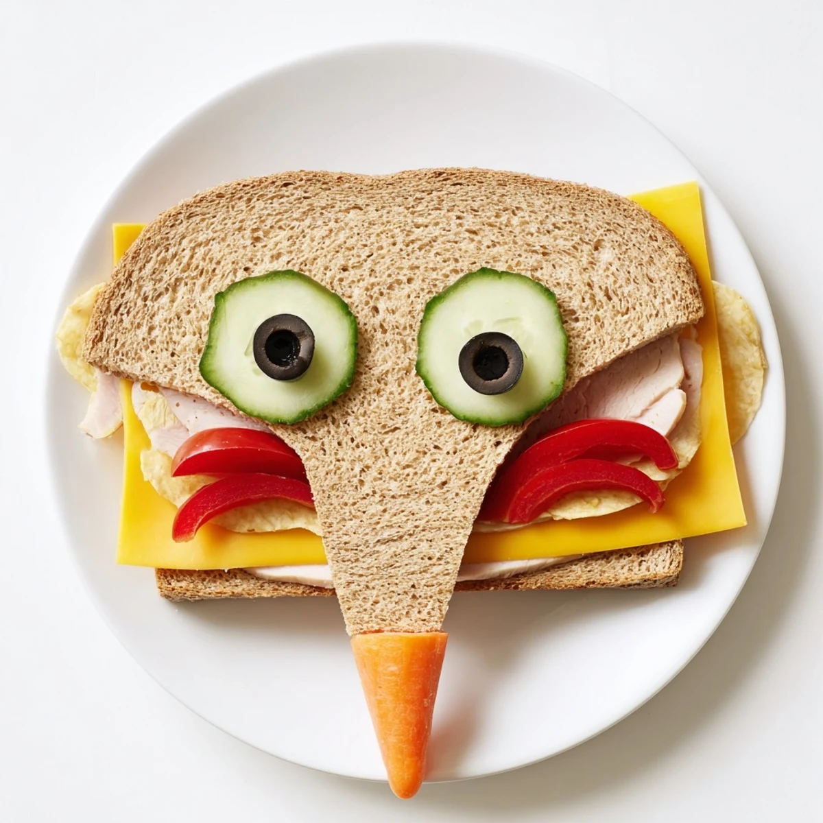 Elephant sandwiches artfully arranged on a platter, ready for a fun kids' party feast.
