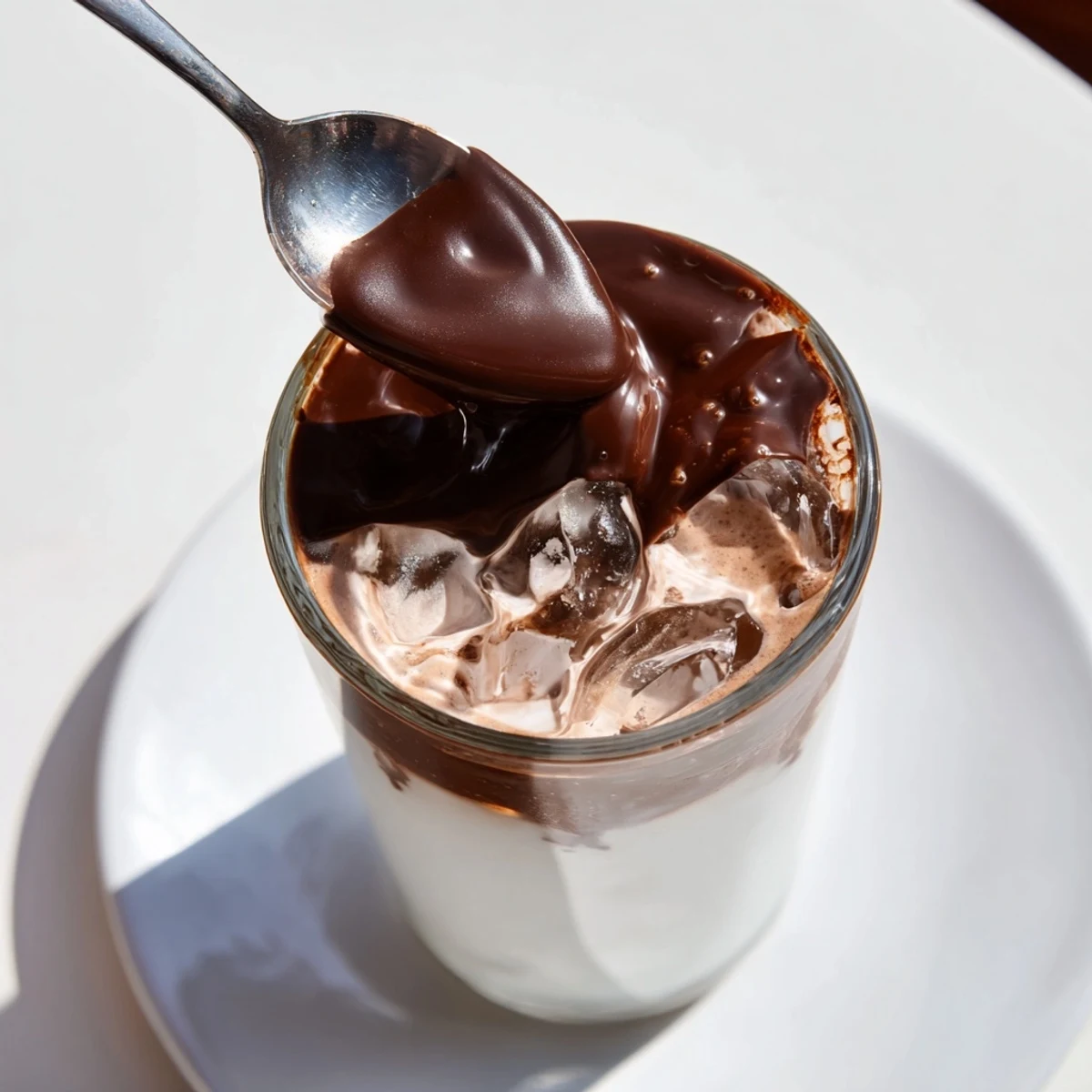 Chocolate Cracking Iced Latte