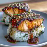 Grilled Salmon Onigiri