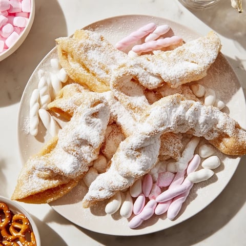 Vibrant Angel Wings Candy Board featuring crispy Polish faworki, juicy fruit, and sweet dips perfect for sharing.