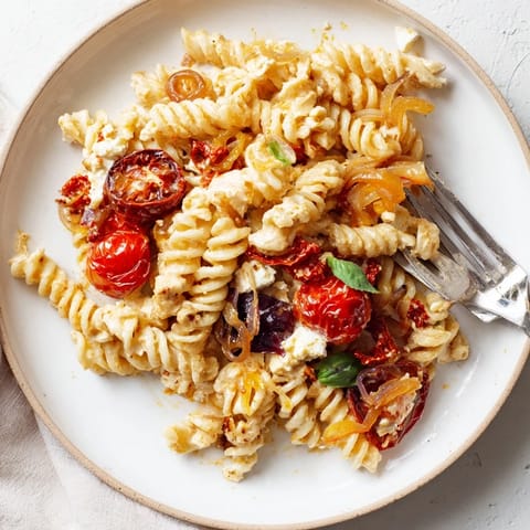 Baked Feta Pasta Onion Twist