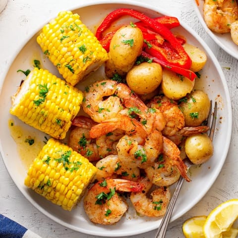 Cajun Shrimp Sweet Corn Platter