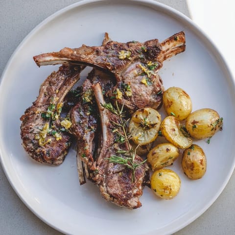 Herbed Lamb Chops Potatoes