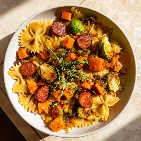 Autumn Sausage Pasta Squash