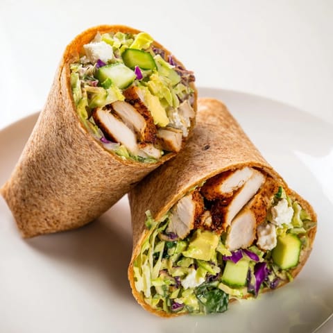 Green Goddess Chicken Wraps