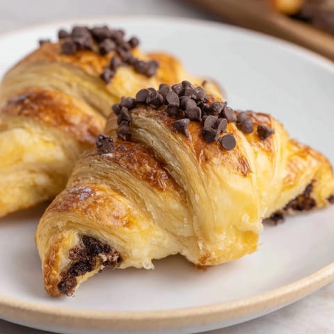 Chocolate Cookie Croissants