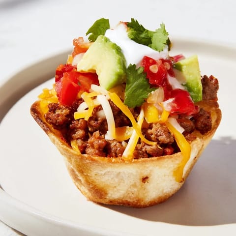 Mini Taco Cups Delight