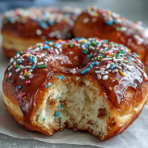 Rainbow Sprinkle Protein Bagels