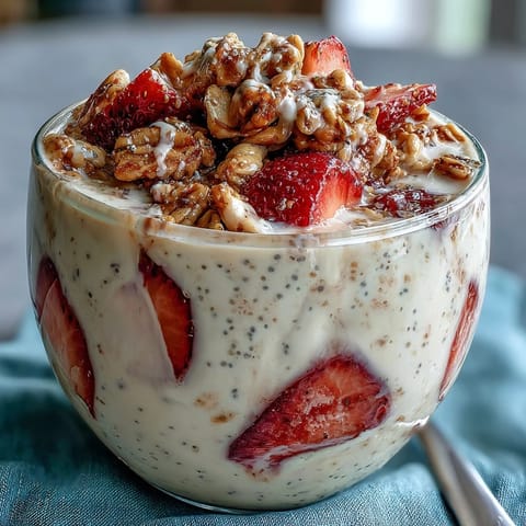 Strawberry Chia Seed Oats