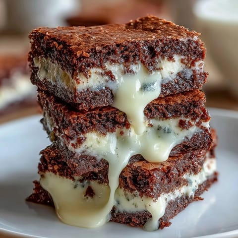 Cream cheese stuffed brownie mix cookies with a gooey chocolate center and sweet cream cheese filling.  