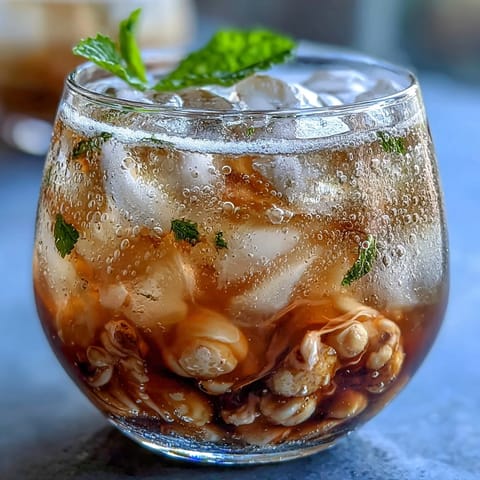 Zesty ginger prebiotic lemonade with fresh lemon juice and ginger syrup for a gut-friendly drink.