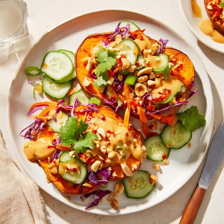 Imagine warm Thai Peanut Sweet Potato Toast, sesame, cilantro aroma, a quick and flavorful bite.