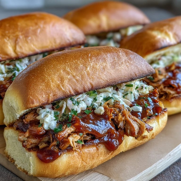 Vegan BBQ Pulled Jackfruit Sandwiches, a hearty, plant-based delight ready to eat.
